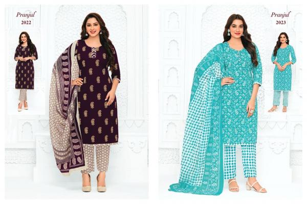 Pranjul Priyanka Vol 20 	Pure Cotton Dress Material